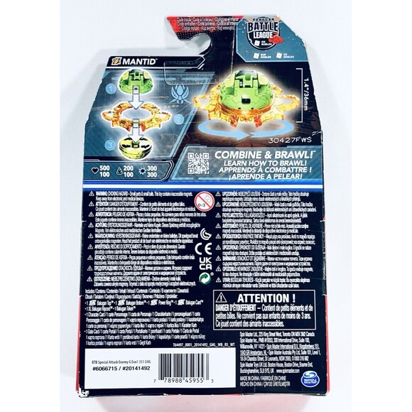 Bakugan Special Attack Mantid Combine Brawl Action Figure New Factory Sealed - Picture 2 of 9